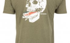T-Shirt Simms Trout On My Mind Military Heather