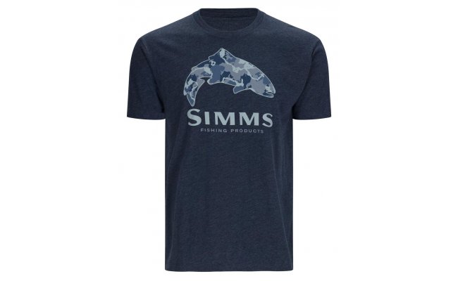 T-Shirt Simms Trout Regiment Camo Fill Navy Heather T-Shirt Simms Trout Regiment Camo Fill Navy Heather S