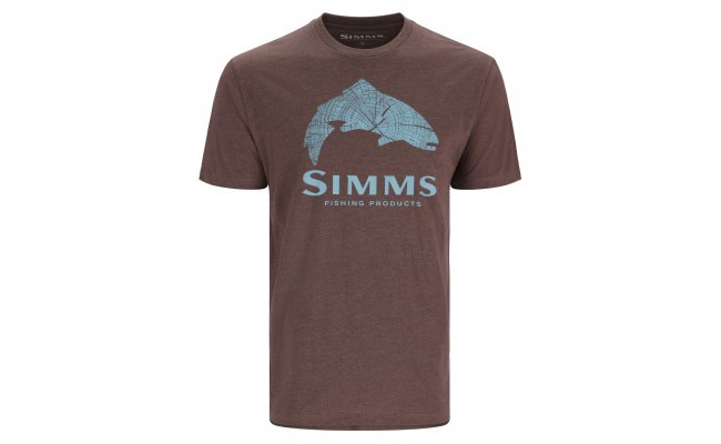 T-Shirt Simms Wood Trout Fill Brown Heather T-Shirt Simms Wood Trout Fill Brown Heather S