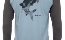 Tech Tee Artist Series Simms Tarpon & Steel Blue & Steel