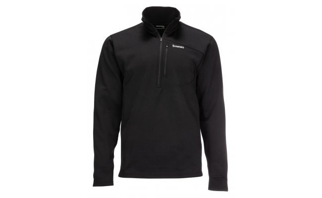 Thermal 1/4 Zip Top Simms Black Thermal 1/4 Zip Top Simms Black S