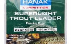 Poly-Leader Han�k Competition Trout Superlight 1,5 m - Floating, Clear