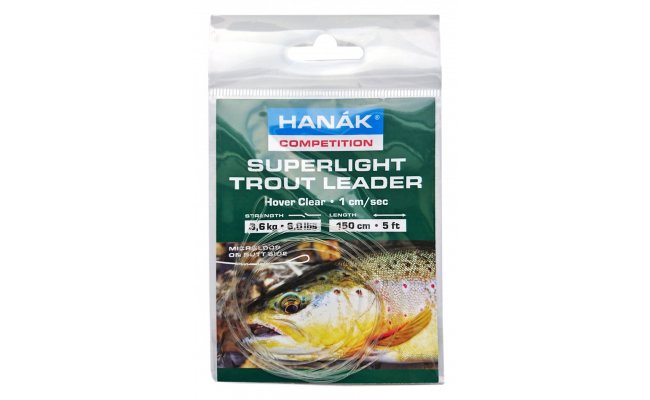 Poly-Leader Han�k Competition Trout Superlight 1,5 m Poly-Leader Han�k Competition Trout Superlight 1,5 m - Hover, Clear