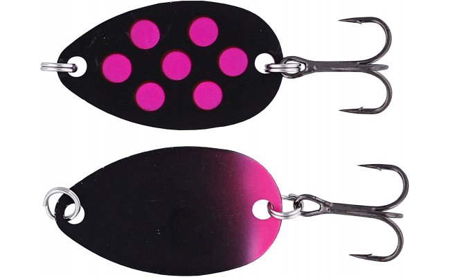 Trout Spoon Westin Fidusen Black & Pink Dots Trout Spoon Westin Fidusen Black & Pink Dots - 2.8 g; 3.2 cm
