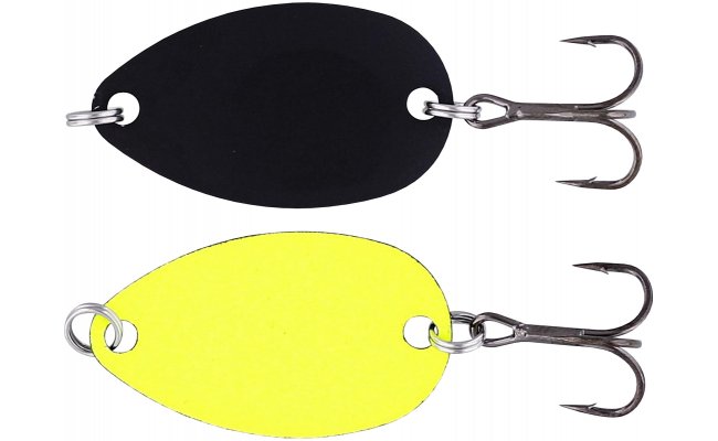 Trout Spoon Westin Fidusen Black & Yellow Trout Spoon Westin Fidusen Black & Yellow - 2.8 g; 3.2 cm