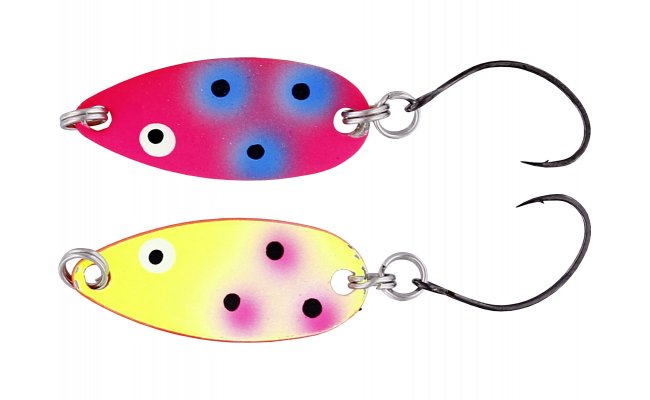 Trout Spoon Westin Fidusen Slim Pink & Yellow Clown Trout Spoon Westin Fidusen Slim Pink & Yellow Clown - 3 g; 3.3 cm