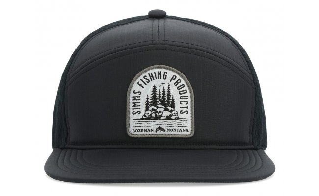 Trucker Cap Simms 7-Panel Tech Black Trucker Cap Simms 7-Panel Tech Black