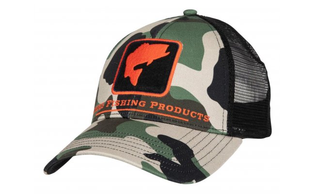 Trucker Cap Simms Bass Icon Woodland Camo  Trucker Cap Simms Bass Icon Woodland Camo 
