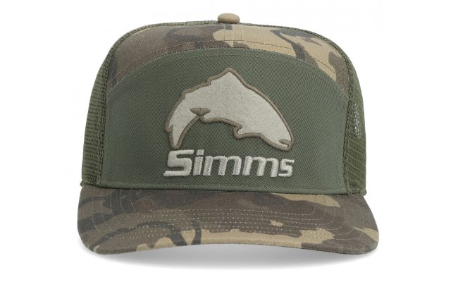 Trucker Cap Simms Brown Trout 7-Panel Olive Trucker Cap Simms Brown Trout 7-Panel Olive
