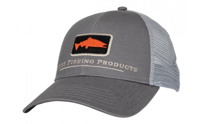 Trucker Cap Simms Salmon Icon Slate Trucker Cap Simms Salmon Icon Slate