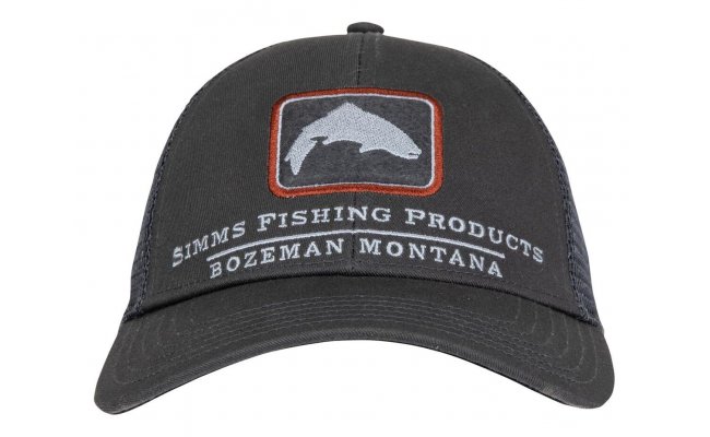 Trucker Cap Simms Trout Icon Carbon Trucker Cap Simms Trout Icon Carbon