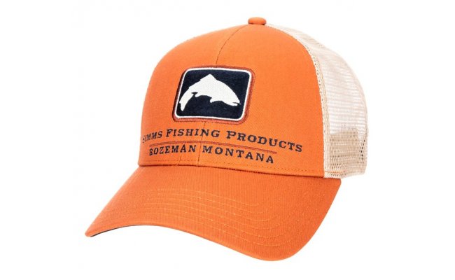 Trucker Cap Simms Trout Icon Orange Trucker Cap Simms Trout Icon Orange