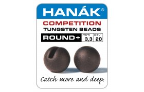 Tungsten Beads Hanak Competition Round+ ... Tungsten Beads Hanak Competition Round+ Brown Matte 2.8 mm, 20 pcs