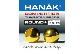 Tungsten Beads Hanak Competition Round+ ... Tungsten Beads Hanak Competition Round+ Gold 2,0 mm, 20 pcs