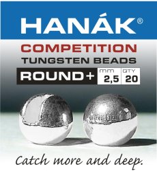 Silver Tungsten Beads Round+