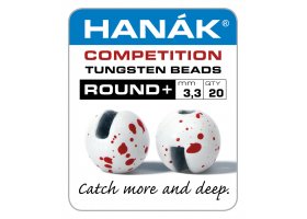 Tungsten Beads Hanak Competition Round+ ... Tungsten Beads Hanak Competition Round+ White & Red 2.8 mm, 20 pcs