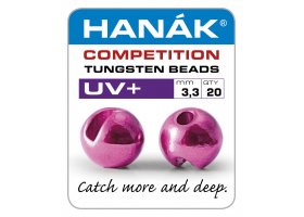 Tungsten Beads Hanak Competition UV+ ... Tungsten Beads Hanak Competition UV+ Dark Pink 2.8 mm, 20 pcs