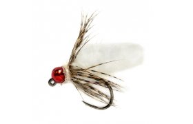 Tungsten Jig Mop Fly White B/L Tungsten Jig Mop Fly White B/L, Size 14