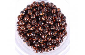 Tungsten Plus Marble Beads Hends Black-U ... Tungsten Plus Marble Beads Hends Black-UV Fluo Orange 2,3 mm, 10 pcs