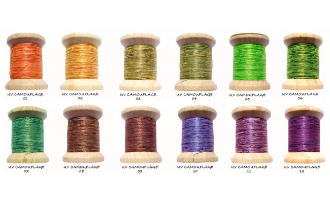 Tying Threads Set Tommi-Fly UV Camouflage 12 Colors Tying Threads Set Tommi-Fly UV Camouflage 12 Colors