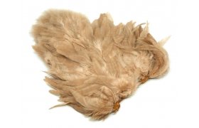 Rooster Saddle Whiting Soft Hackle  ... Rooster Saddle Whiting Soft Hackle Chickabou White Dyed Tan