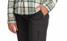 Women's Fishing Shirt Simms Santee Flannel Seafoam Camp Plaid