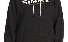 Women's Fishinhg Hoody Simms Logo Charcoal Heather
