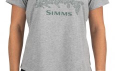 Women's T-Shirt Simms Floral Trout Grey Heather