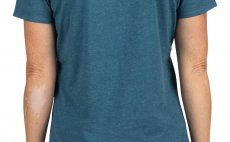 Women's T-Shirt Simms Floral Trout Steel Blue Heather