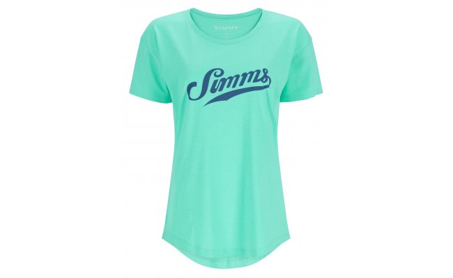 Women's T-Shirt Simms Script Gulf Blue Women's T-Shirt Simms Script Gulf Blue XS