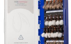 Fly Box Fulling Mill Dry Fly & Hopper Box Blue - Open