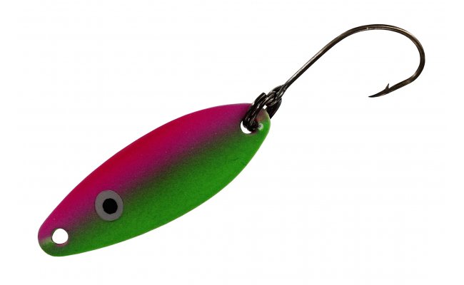 Trout Spoon Kinetic Micro Boss Fluo Green & Pink Mate Trout Spoon Kinetic Micro Boss Fluo Green & Pink Mate 1,8 g