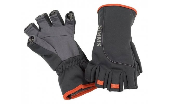 Fly Fishing Gloves Simms Guide Windbloc 1/2 Mitt Raven Fly Fishing Gloves Simms Guide Windbloc 1/2 Mitt Raven M