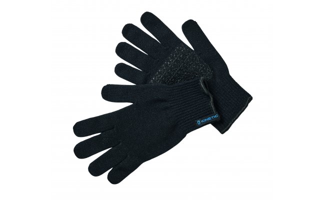 Fishing Gloves Kinetic Merino Wool Black Fishing Gloves Kinetic Merino Wool Black