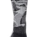 Merino Midweight Hiker Sock Simms Hex Flo Camo Carbon - Back Side