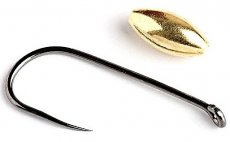 Tungsten Nymphs Weights Knapek Hooks OLIVE Gold