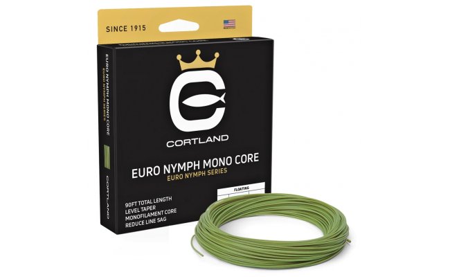Fly Line Euro Nymph Mono Core Cortland EURO NYMPH SERIES Fly Line Euro Nymph Mono Core Cortland EURO NYMPH SERIES Level .022; Gecko Green