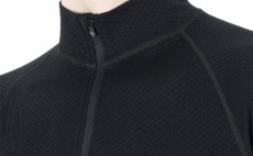 Functional LS Shirt Zipper Sensor Merino DF Black - Stand Up Collar