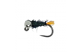 Tungsten Jig Orange Tag Peacock Silver ... Tungsten Jig Orange Tag Peacock Silver Head B/L, Size 18