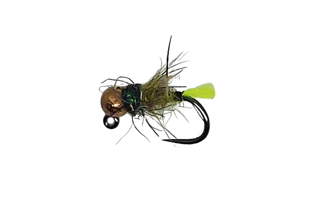Tungsten Jig Green Tag Stick Copper Head B/L Tungsten Jig Green Tag Stick Copper Head B/L, Size 18