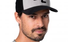 Fishing Cap Guideline GL Logo Grey & Black