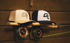 Fishing Cap Guideline GL Logo Vintage Khaki - In Action