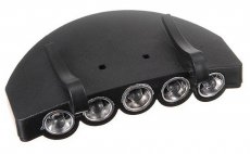 Fishing Cap Light Leichi 5 LED Black