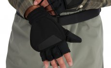 Fishing Gloves Simms Windstopper Foldover Mitt Black
