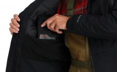 Fishing Jacket Simms Bulkley Insulated Black