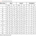 Fishing Waders Simms G3 Guide Pant Gunmetal - Size Chart