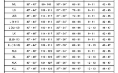 G3 Waders Size Chart