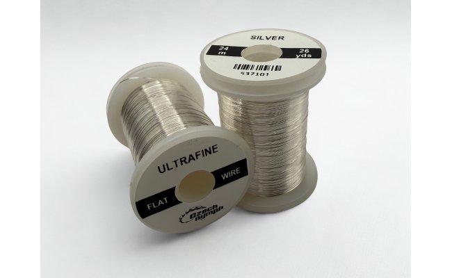 Flat Colour Wire CzechNymph Ultrafine  Flat Colour Wire CzechNymph Ultrafine Silver
