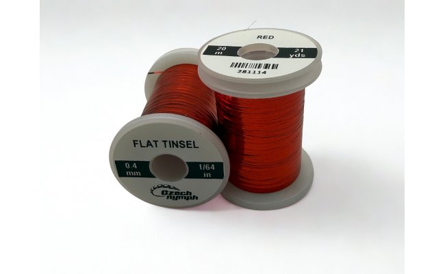 Flat Tinsel CzechNymph 0.4 mm Flat Tinsel CzechNymph 0.4 mm Holographic Silver