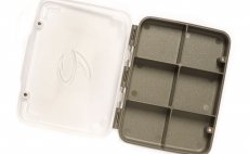 Fly Box Fulling Mill 6 Compartment Box Grey - Open
